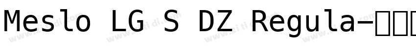Meslo LG S DZ Regula字体转换
